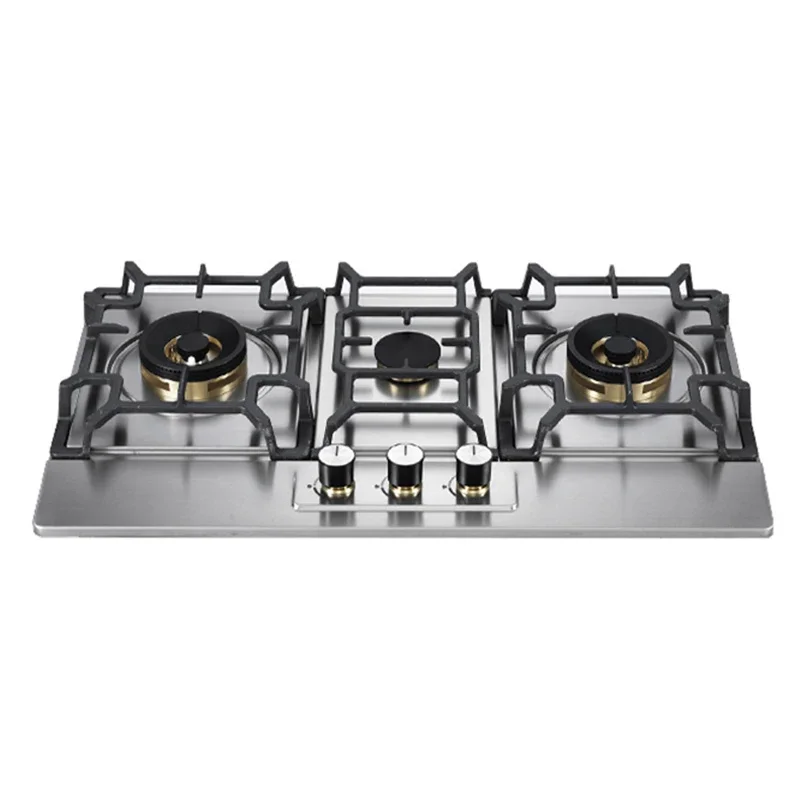 China Commercial Industrial And Home Kitchen Use Built-in Big Burner Cooktops 3 Burners Gas Cooking Stoves