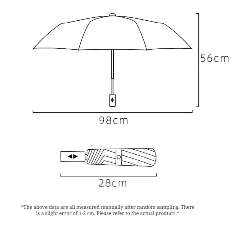 Men's and women's outdoor folding umbrellas (Folding umbrella portable waterproof folding umbrella)