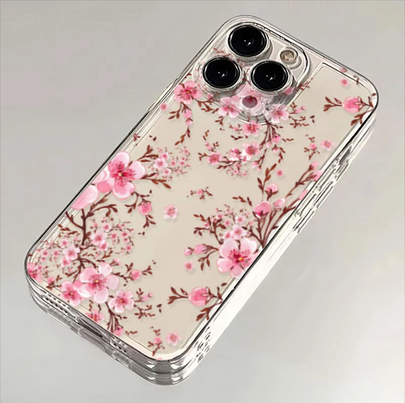 Chic Floral Y2K Soft Clear Phone Case