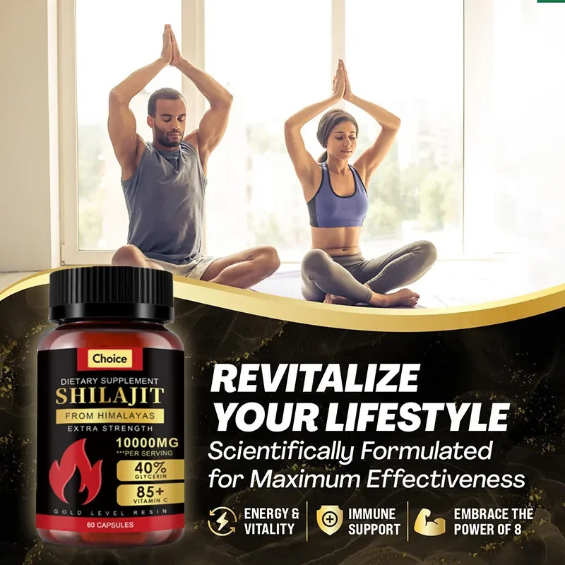 Original Shilajit Capsules 10000mg High Purity Mineral Supplement Pure Shilajit with 85+ Trace Minerals Enhance Men Performance 7 S59c83be4c54b44e7b11cab52260ebaabl