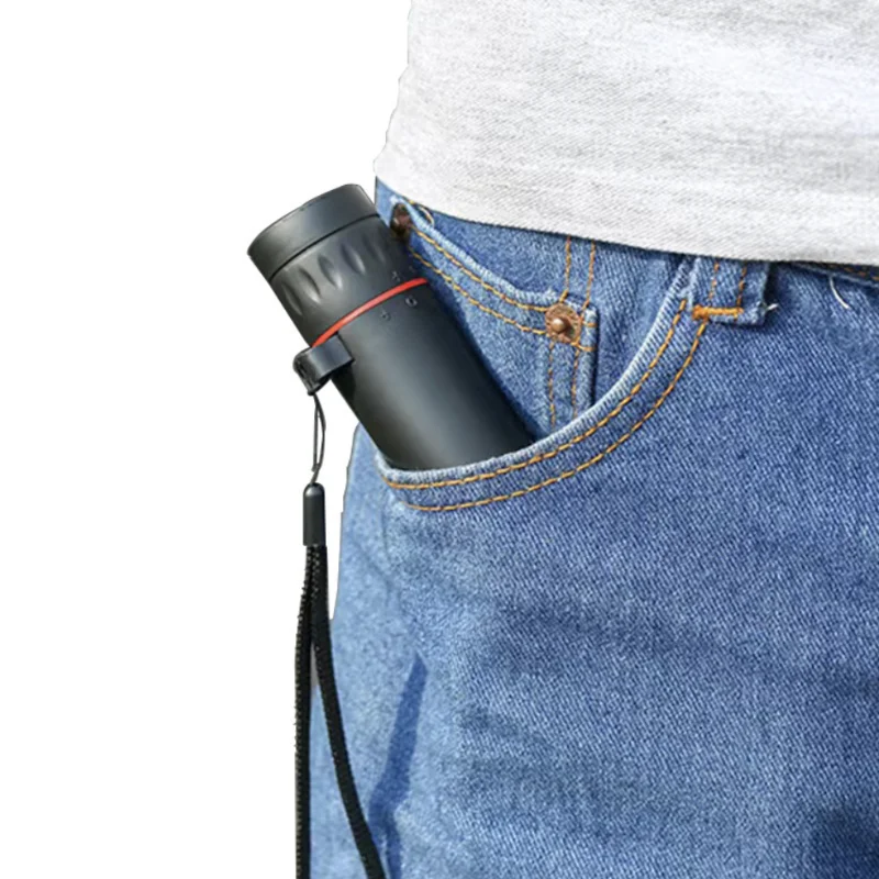Portable Monocular Telescope 2000x25 HD Mini Mobile Phone Telescope with Holder for Camping Hunting Birdwatching