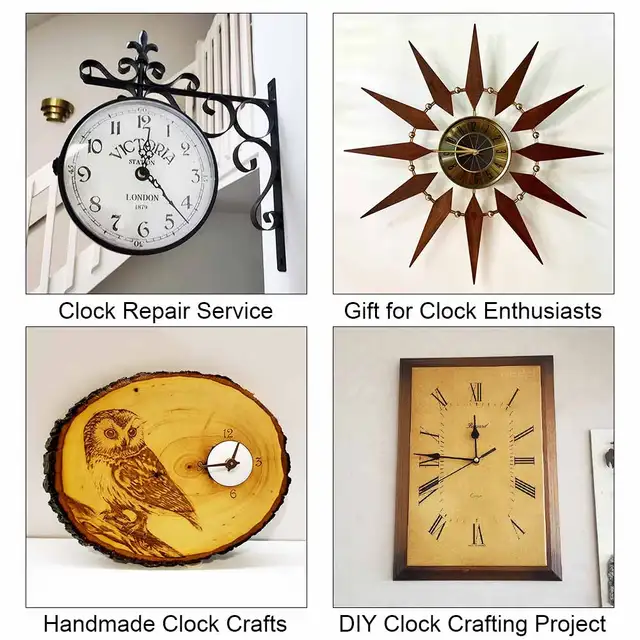 MCDFL DIY Quartz Silent Wall Clock Movement Mechanism Kit – Long Shaft 6