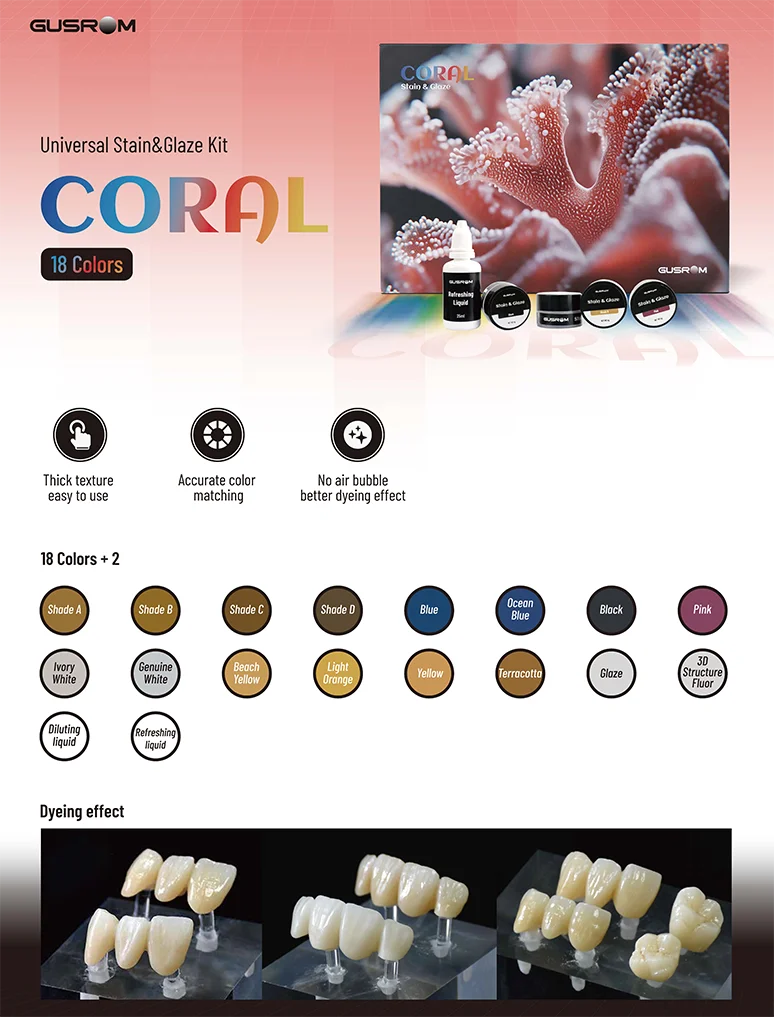 GUSROM Dental-Färbe- und Glasurpaste 4g für Zirkonoxid und Lithiumdisilikat-Porzellan Niedrigtemperatur-Glasur für Dentallabor-Glasur – Detail 4