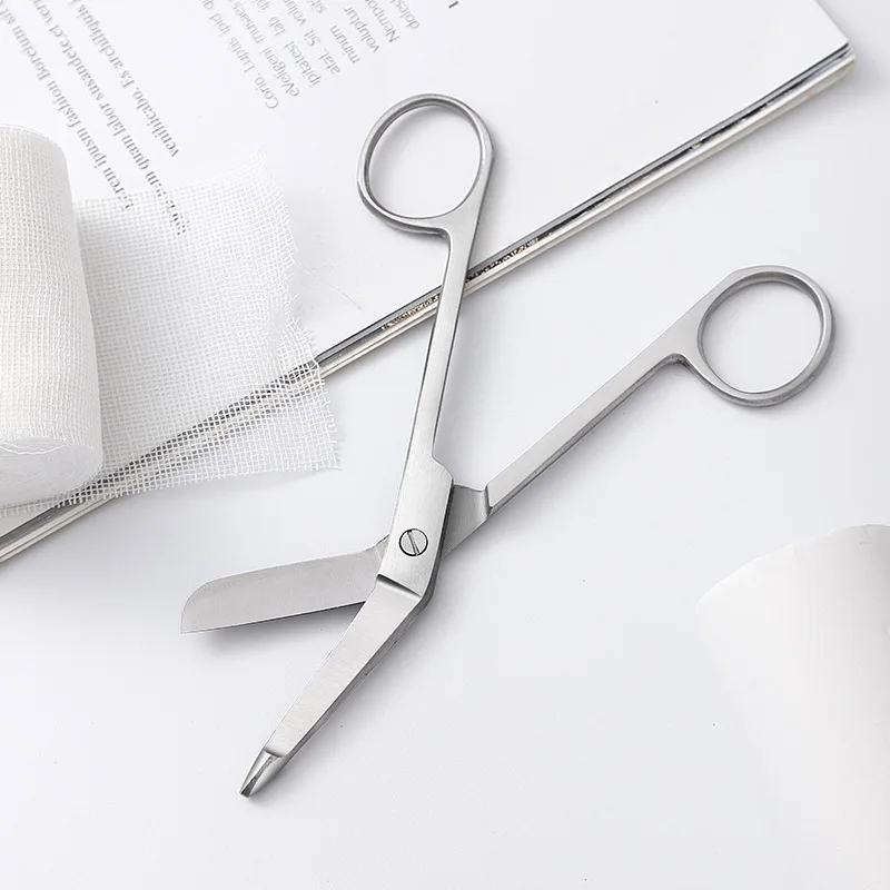 

1Pcs 11.2/14CM Stainless Steel Gauze Bandage Scissors Dressing Surgical Scissors Household Plaster Scissors Nurse Scissors