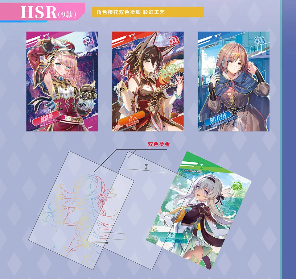 Premium Anime Waifu Sammelkarten „Stunning Beauty“ – Holografische Laser-Craft UR Seltene Sammelkarten Geschenkbox & Booster-Packs – Detail 13