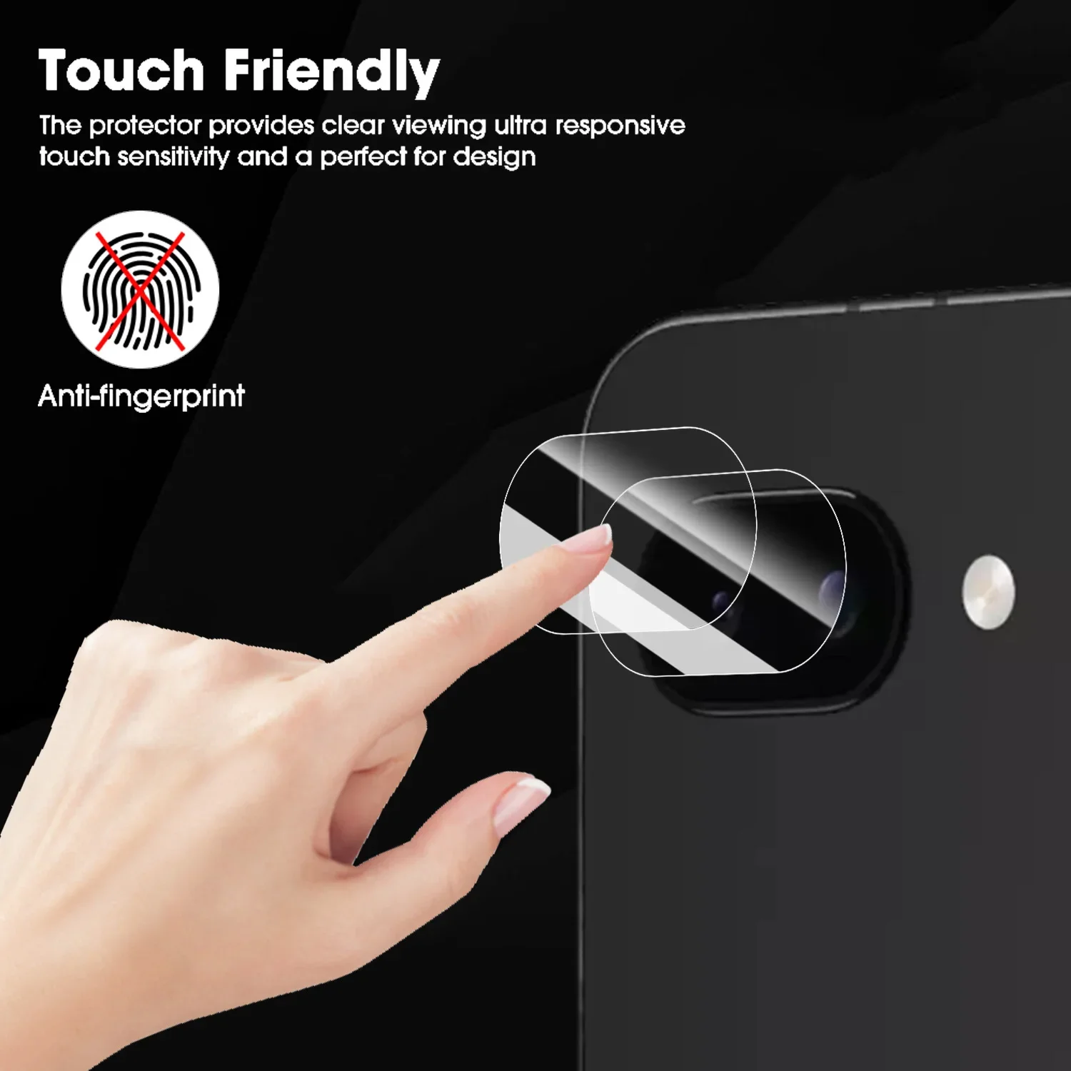 Full Cover Scratch-Resistant Camera Lens Screen Protector Tempered Glass Film