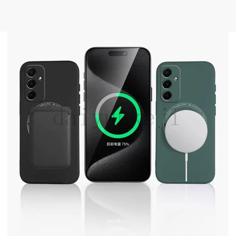 Magnetic Wireless Charging Silicone Soft Phone Case with Magsafe Compatibility