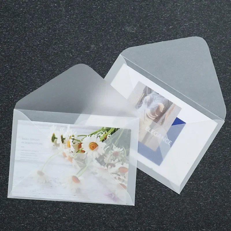 10pcs/lot Semi-transparent Sulfuric Acid Paper Envelopes for DIY Postcard Greeting Card Storage Wedding Invitation Gift Packing