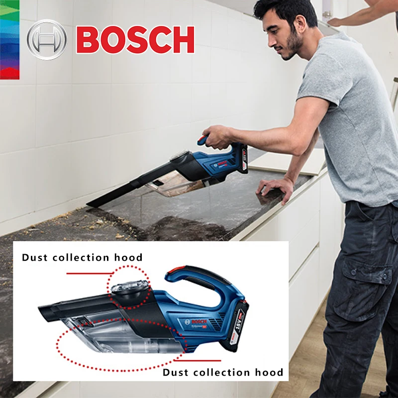 Bosch gas 18v-1 profesional recargable inalámbrico aspirador 18V litio  herramientas eléctricas hogar pequeño coche Aspiradora