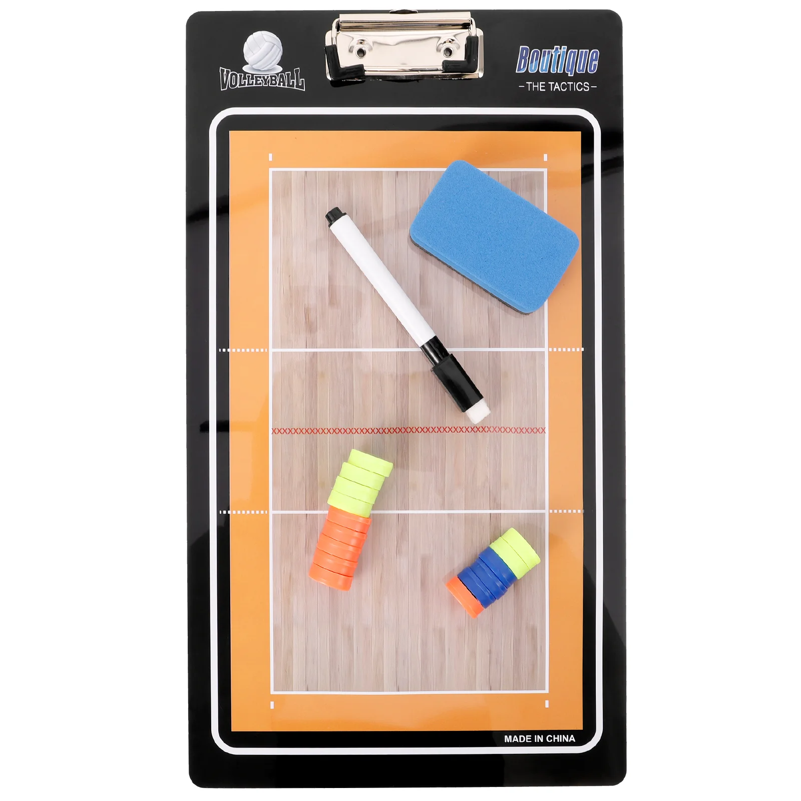 Volleyball Board Coaching Clipboard With Marker Pen Magnetic Notebook Game Training Teach Equipment Sports Supply