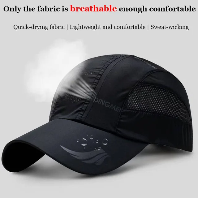 2024 marca de verano para hombres deportes correr sudor gorra de béisbol hombre Canadá Golf secado rápido mujeres Kpop sólido Snapback hueso malla sombrero 3