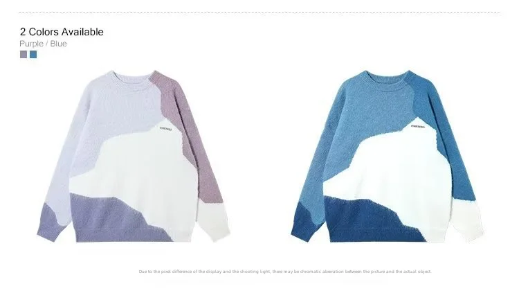 Casual Knitted Top Long Sleeve Hong Kong Style Round Neck Pullover Trendy Fashionable Urban Lightwind Men's Winter Sweater