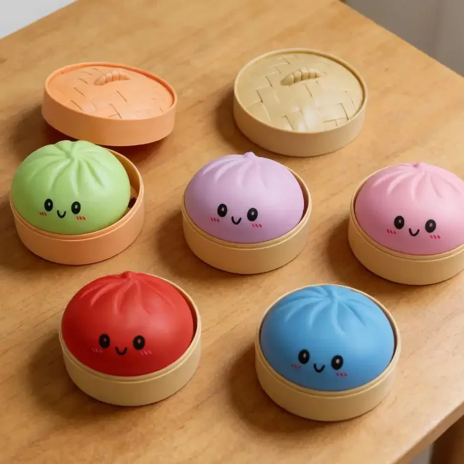 Dumpling Squishy Toy with Multiple Colors