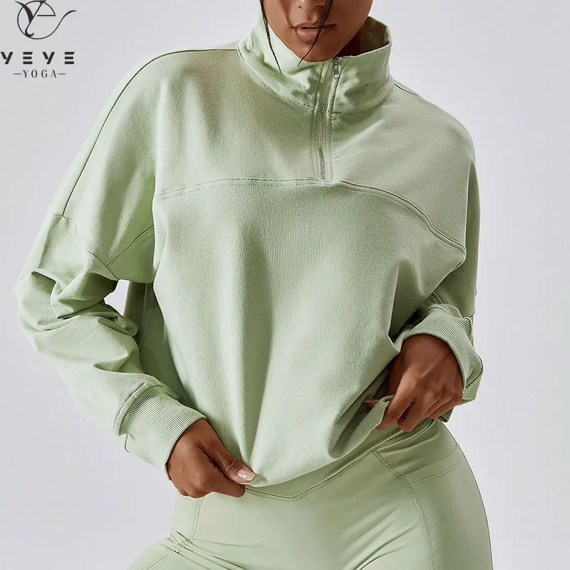 

Half Zipper Workout Sport Hoodies Women Comfort Training Fitness Leisure Sweatshirts Sweatshirts Workout Top Active Wear