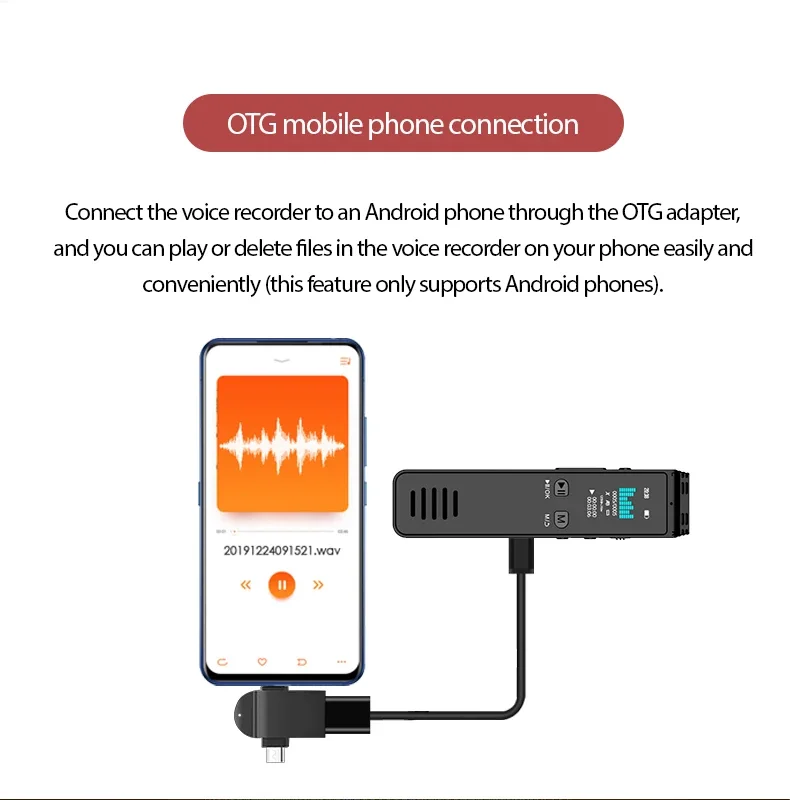 Registratore che cattura audio a lunga distanza