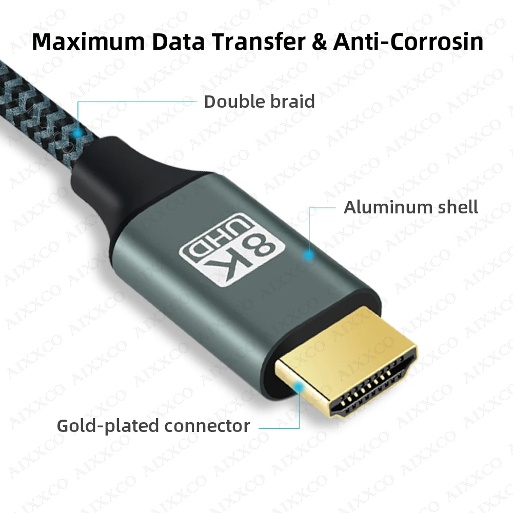 Ultra High-Speed 8K HDMI-Compatible Cable with HDR Support