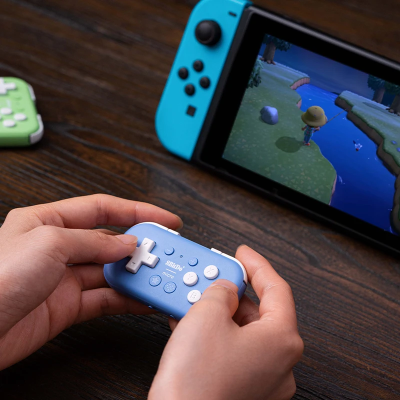 Bluetooth Gamepad sem Fio para Nintend Switch Windows Android Macos Ios Ios pi Framboesa Controlador de Jogo 8bitdo-micro - Image 4