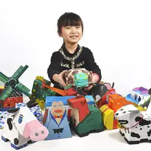 

1 Set Novelty Solid Color Interactive Lovely Animal Shape DIY Assembly Supplies DIY Assembly Kit for Home