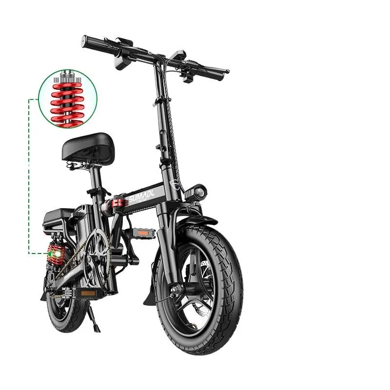 bicicleta el&eacute;trica Adult Commuting Small Folding Portable Mini Shock Absorption Comfortable Safe And Durable Electric Bicycle