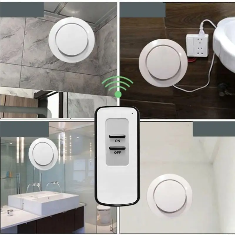 P8DA Low Noise Ventilation Fan Window Ceiling Wall Mounted Vent Fan Reversible Exhaust with Remote Control Easy to Use