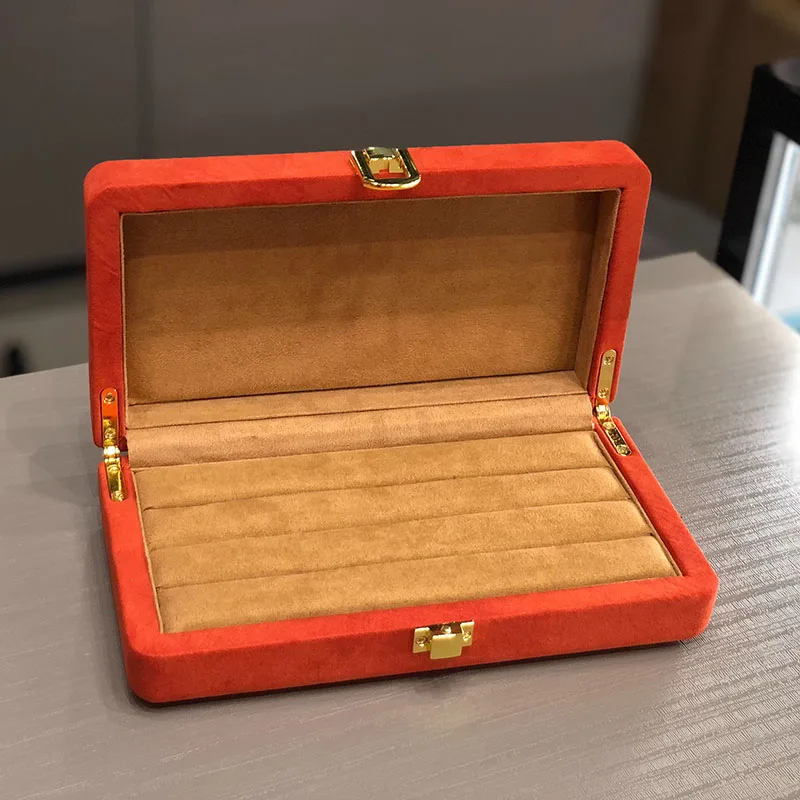 Velvet Jewelry Box Storage for Women Ring Necklace Jewelry Boxes Organizer Bracelet Earrings Tray Separators Display Accessories