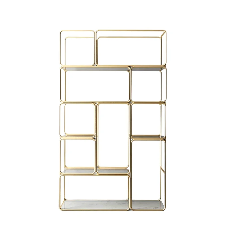 

ZL Living Room Storage Rack Partition Iron Hallway Floor