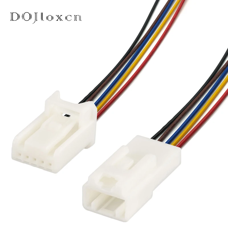 1/5/10/20/50 Sets SUMITOMO White 5 Pin 0.7mm Auto Wiring Unsealed Replacement Connector Plug 6098-3810 90980-12365 90980-12366