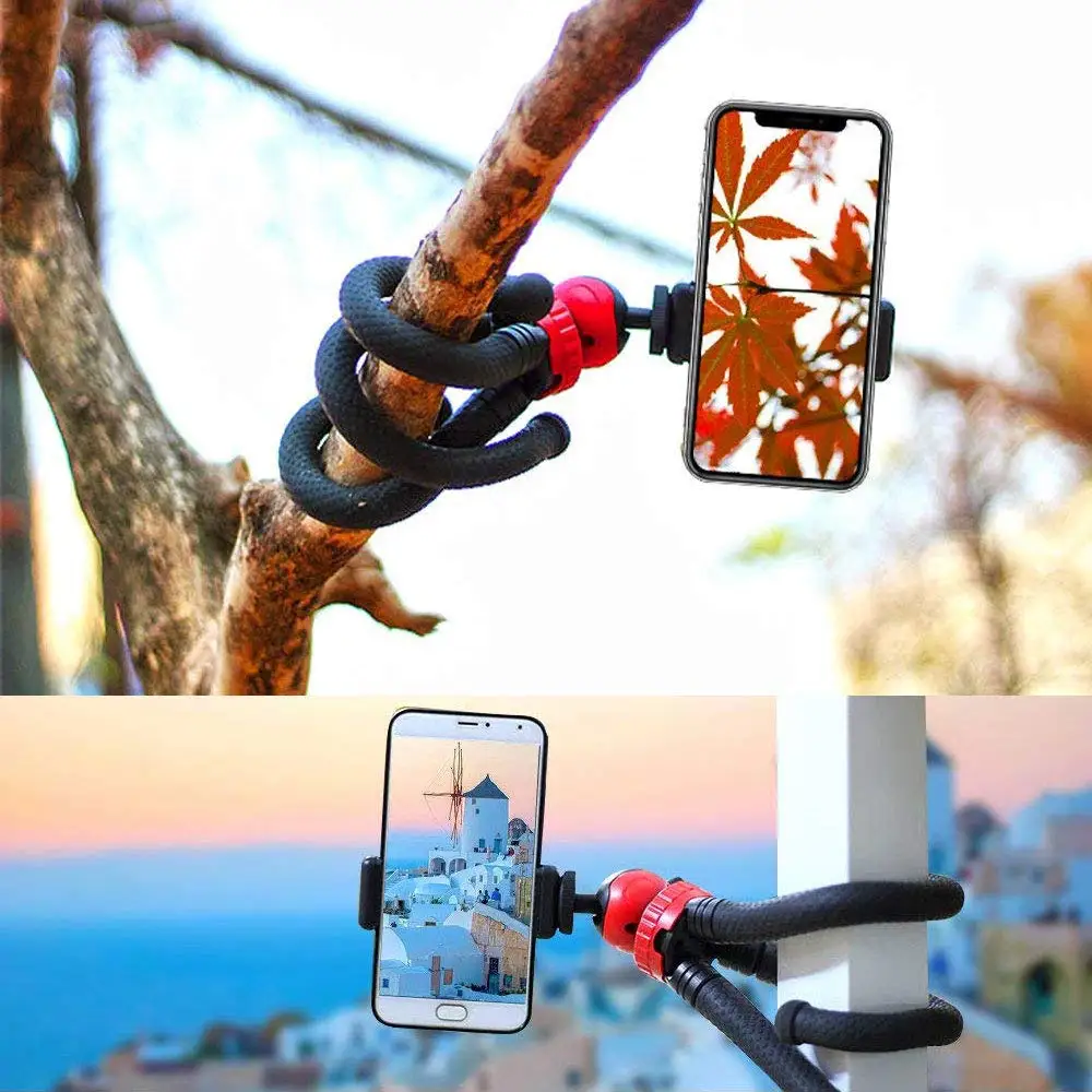 Portable Desktop Tripod Flexible Octopus Travel Mobile Phone Tripod Bracket Monopod Selfie Stick for iPhone DSLR Camera Gopro 12