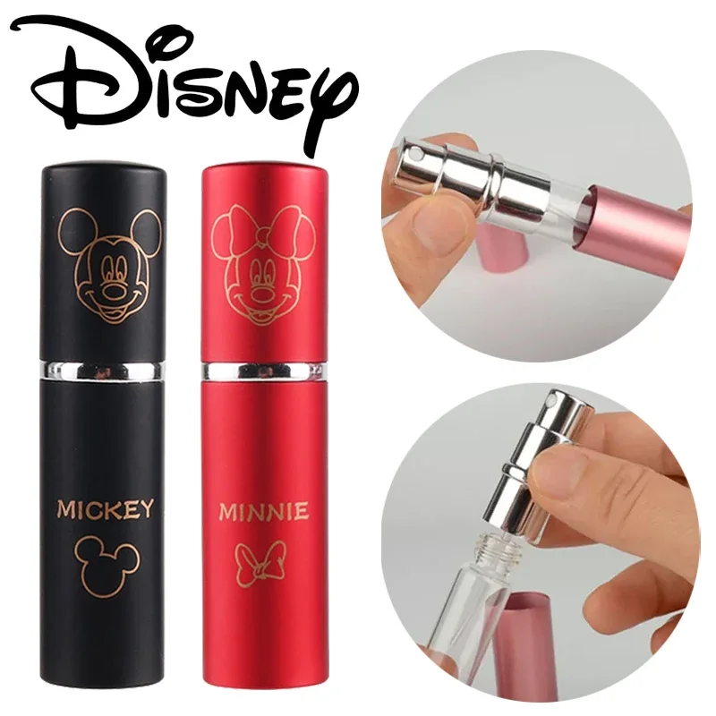 10ML Disney Mickey Minnie Mouse Perfume Bottle Mini Metal Sprayer Refillable Aluminum Perfume Atomizer Travel Size Empty Parfume