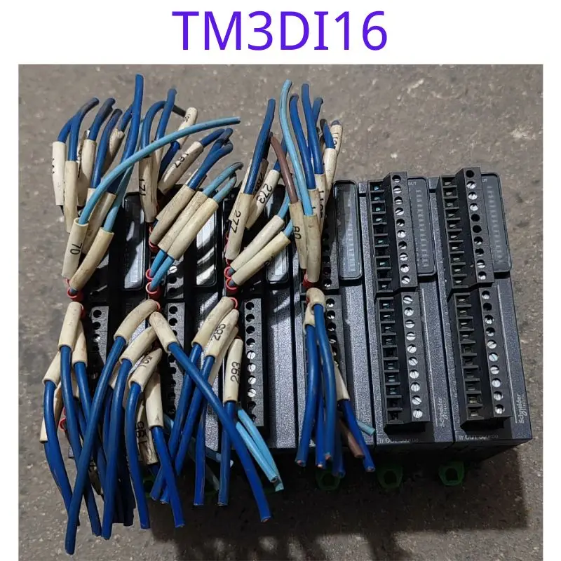 

The function of the second-hand PLC module TM3DI16 has been tested and is intact