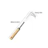 Crack Weeder Crevice Weeding Tool Stainless Steel Manual Weeder Beech Handle Lawn Yard Gardening Tool 6