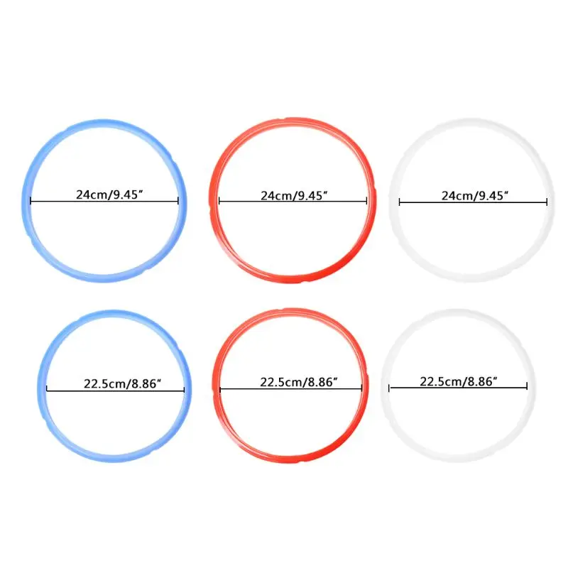 VYINO Silicone Sealing Rings Compatible For 6 Quart Pressure Cookers 1 Pcs Replacement Silicone Gasket Seal Rings Fit Ip Duo60 Duo50 Lux60 Lux50 Csg60 Cs