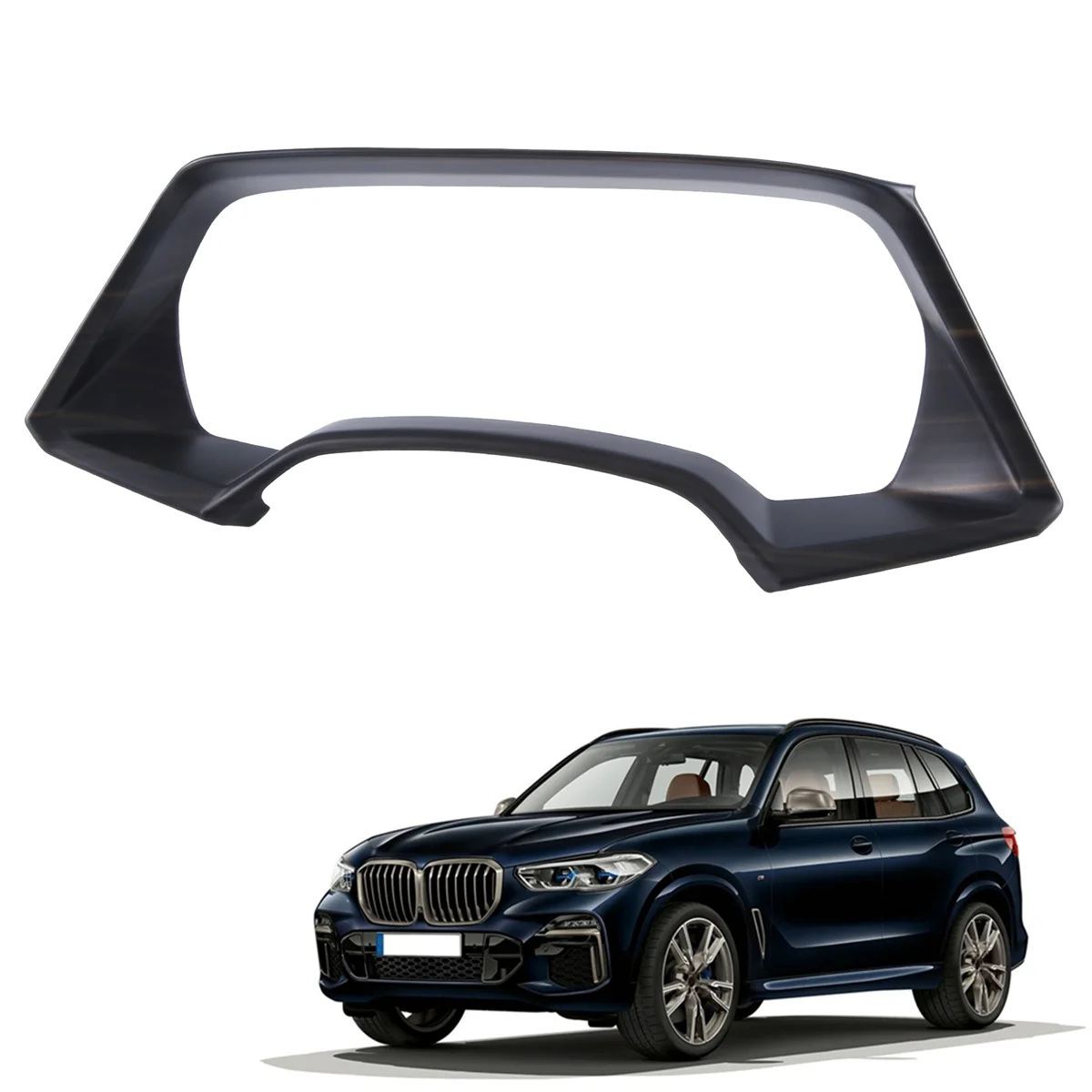 Car Peach Wood Abs Interior Dashboard Meter Display Frame Cover Trim Modanature Interne Per Bmw X5 G05 X6 G06 X7 G07