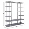 Portable Closet Wardrobe Clothes Rack Storage Organizer Shelf Water-Proof Fabric 6