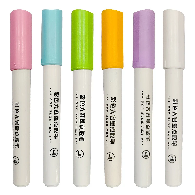 문구 접착제 스틱 세트, 펜 모양 젤리 색상, 수제 DIY 스크랩북, 창의적인 접착제, 귀여운 학교 용품, 3 개, 6 개