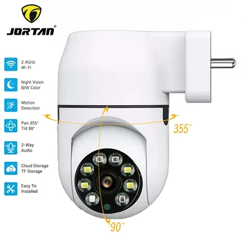 2MP Plug-in Wifi Baby Surveillance Indoor Camera Security Wireless 360 IP Home Video Smart Life CCTV PTZ ONVIF Night Vision Cam 1