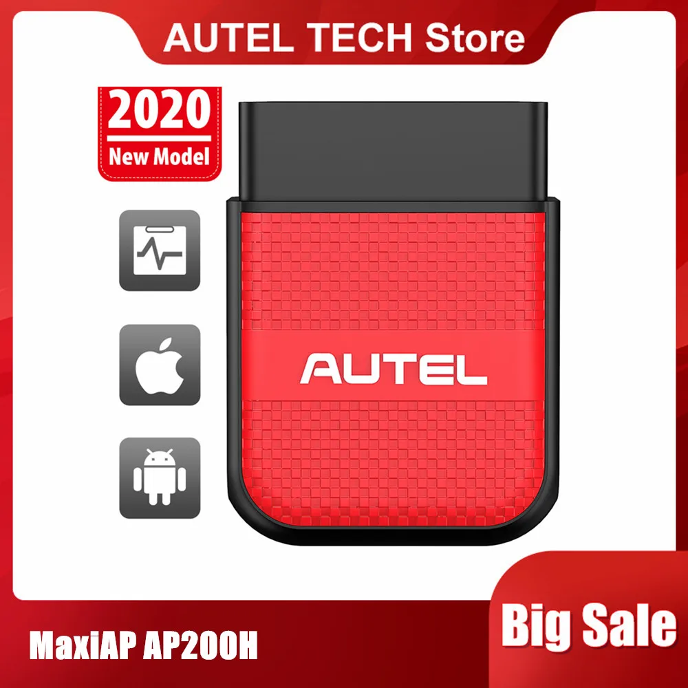 

Autel MaxiAP AP200H Bluetooth 4 System Scanner with Health Reports for Engine/ Transmission/ ABS/ SRS Simplifie Version of AP200