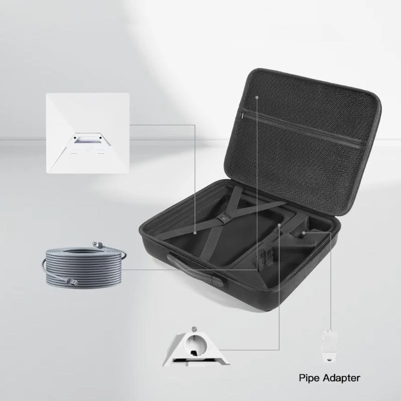 T3EE Durability Storage Box for StarlinkMini Dish Equipment Storage Bag Holder Offering Superior Protections and Portability