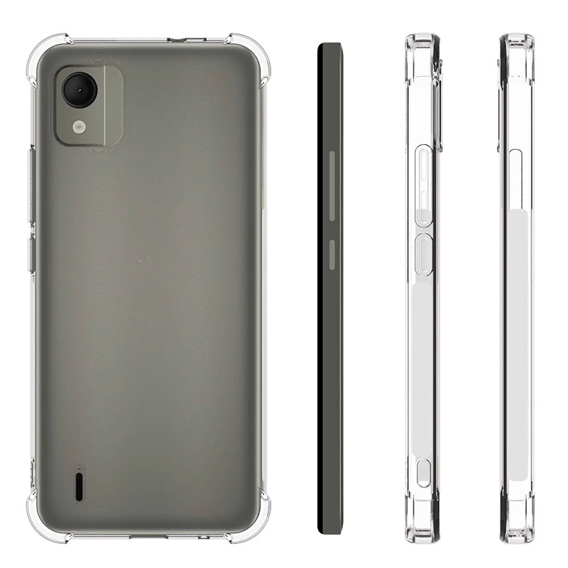 

For Nokia C 110 C110 Case Air Cushion Shockproof Clear Airbag Silicone TPU Soft Back Cover Phone Case for Nokia C110 NokiaC110