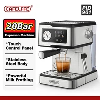 Cafelffe Espresso Machine 20Bar,Cappuccino Maker with Milk Frother Steam Wand,Coffee Maker,Semi-Automatic Cafetera present,Gift 1