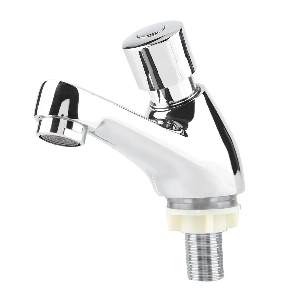 

Самозакрывающийся смеситель для раковины с экономией воды, с одной ручкой, кран для раковины, для общественных ванной комнаты/кухни, смеситель для раковины с задержкой