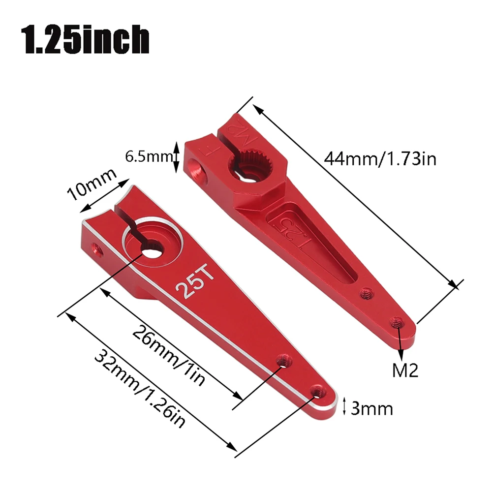 9IMOD 2PCS Multistyle RC 25T Matal Servo Horn Arm Aluminium Für 1/8 1/10 1/18 trx4m TRAXXAS RC Crawler Auto Upgrade Ersatz – Detail 39