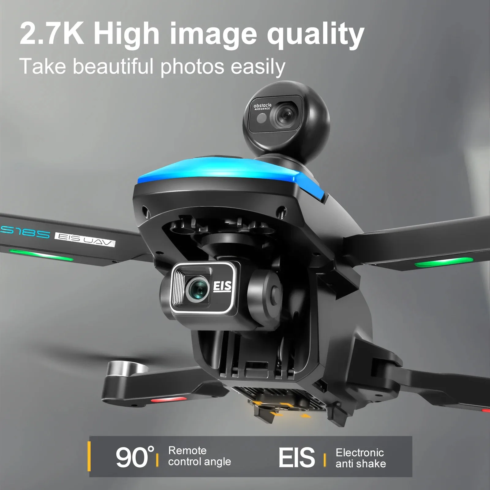 S185 GPS Drone with 3-axis PTZ 5G Digital Image Transmission 4K Drone with Camera LCD Screen Remote Control Brushless FPV Dron