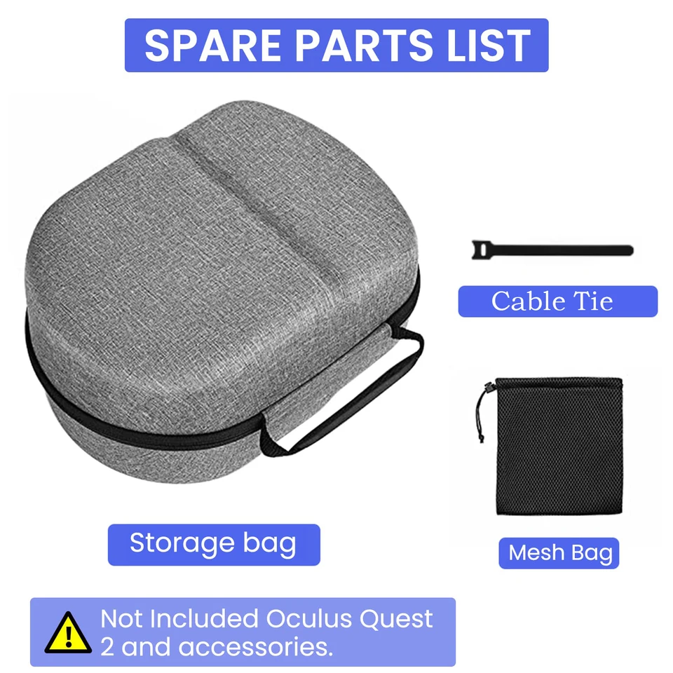 Bag For 3/2 VR Glasses, Tote Bag, Meta Quest3/2 Headset Protective Box Fitting 2/Meta Quest 3 Storage Case_voghion.com