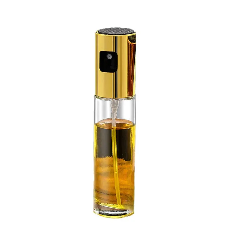 Oil Spray Kitchen Oil Bottle Glass Press Type Barbecue Olive Atomization