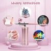 Portable Rechargeable Wireless Airbrush With Compressor Auto Action Spray Gun for Face Beauty Nail Art Tattoo Craft Cake Paint 3