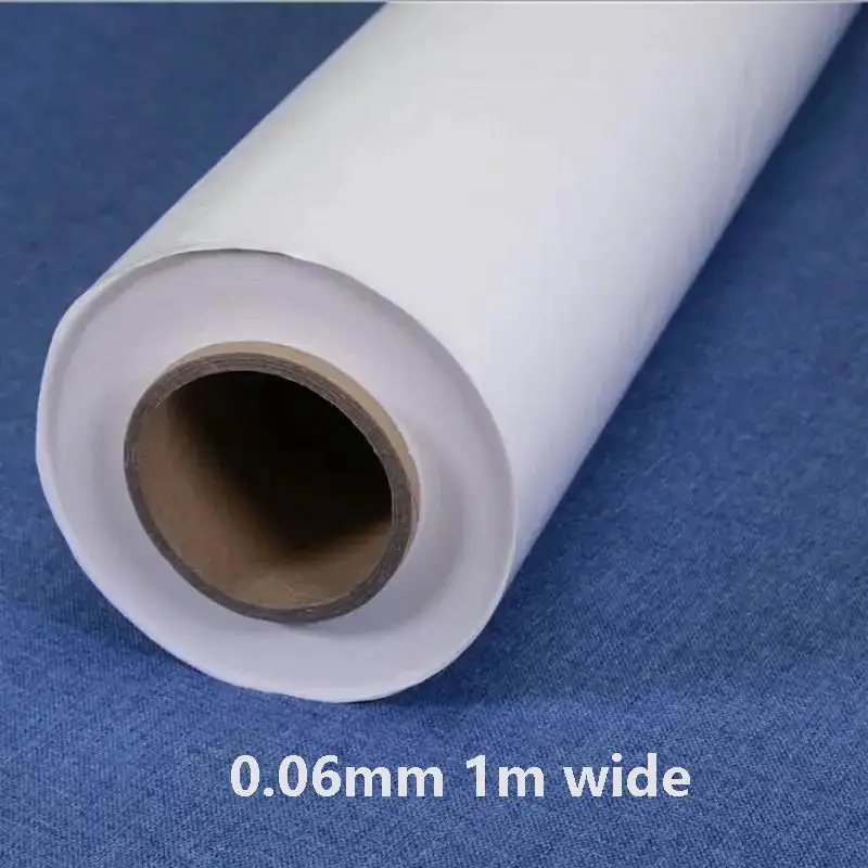 Hot melt adhesive film with release paper cotton fabric garments embroidery patches home textile leather 1m Wide 100m