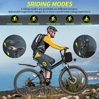26" Folding Electric Bike for Adults, with 500W Motor,48V 20MPH Removable Battery, Up to 50Miles Range, Cruise Control 5
