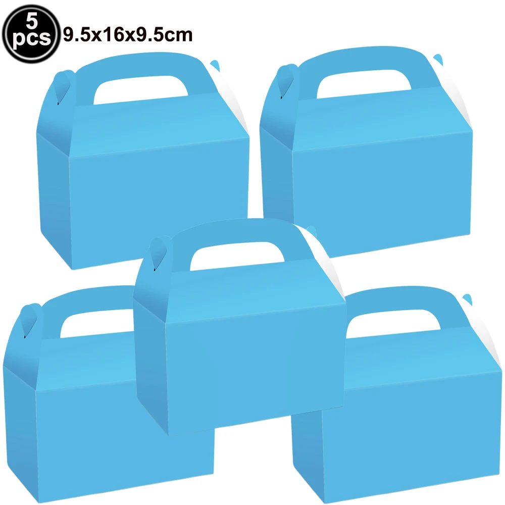 Light Blue Party Supplies Set: Disposable Plates, Cups, Tablecloth, Balloons & Foil Curtain for Baby Shower or Boy's Birthday Decor