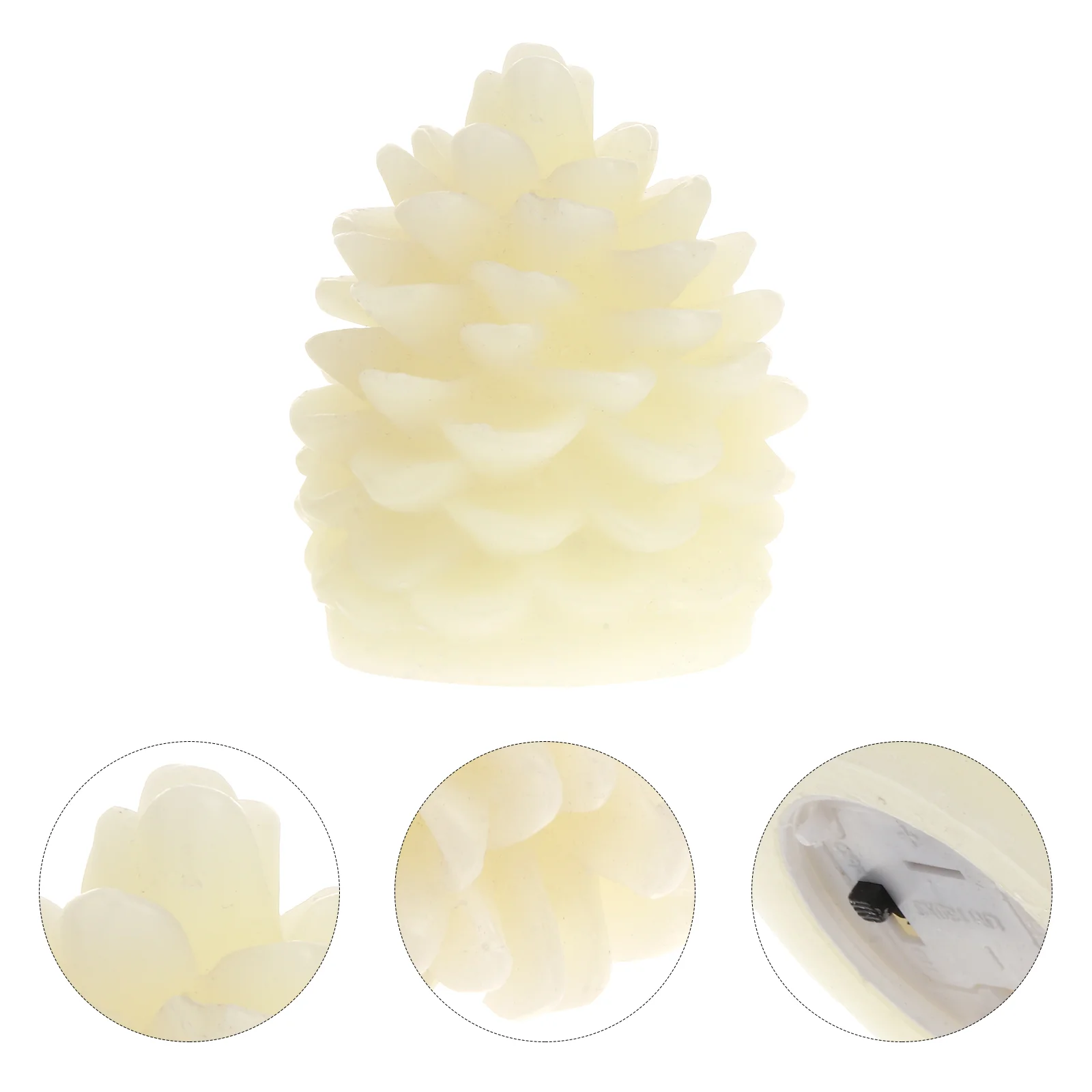 

Led Flameless, Operated LED Pine Cone Flameless Real Wax Light Decoration Light for Parties, Weddings, Christmas- 2